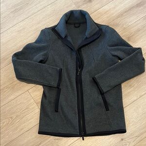 Lululemon Scuba full zip collar dark gray size 6